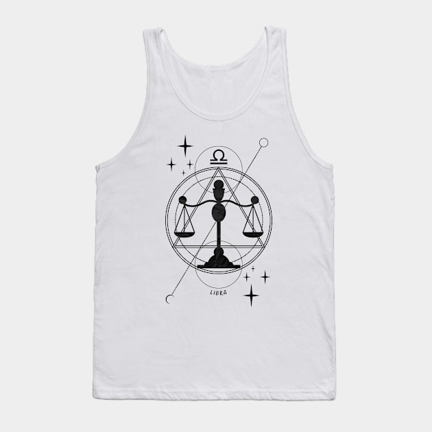 Zodiac, Libra, Astrology, Star sign, Stars Tank Top by Strohalm